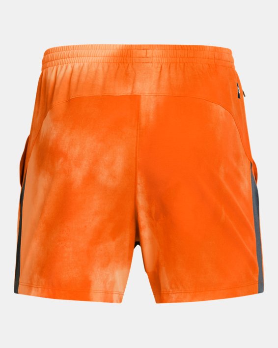 Men's Project Rock Ultimate 5" Training Printed Shorts in Orange image number 5